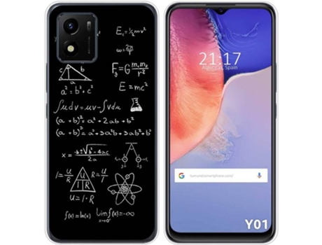 Carcasa Vivo Y01 TUMUNDOSMARTPHONE Dibujos Formulas Multicolor