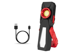Linterna frontal de luz de trabajo LED COB recargable de 3 W, luz lateral YIZHOOD Lantern-0044 Linterna de lámpara de inspección mecánica magnética COB de 10 W (negro) YIZHOOD