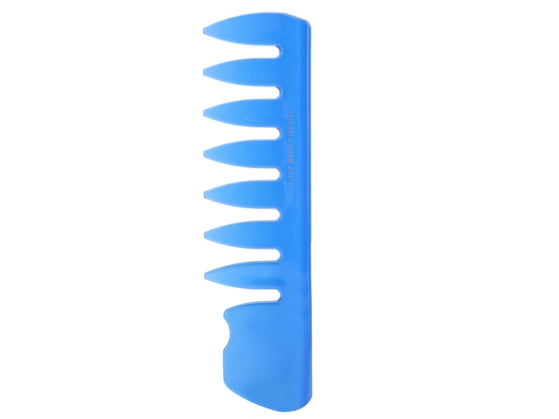 Peine De Dientes Anchos Para Barbilla Aceite Peine Para Pelo Trasero Estilo Peinado Barbijo Azul