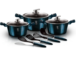 Batería de Cocina BERLINGER HAUS Aquamarine Azul (10un)