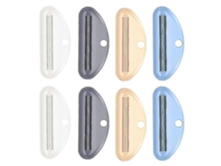 Rosewell-tubo Exprimidor de pasta de dientes, Clips para pasta dental en forma de D, dispensador de tubo de crema cosmética, Clip Exprimidor, 8 Uds.