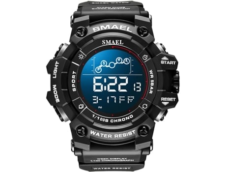 VEANXIN Relojes digitales Reloj de pulsera deportivo resistente al agua 50M-Negro