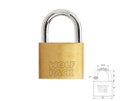 Letra Latón I 10 cm con Tornilleria Oculta (Blister 1 Pieza) WOLFPACK