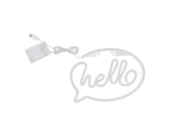 2026-letrero Neon Led Hello Con Usb Y Batería 5v Para Decoración De Restaurantes Y Bares