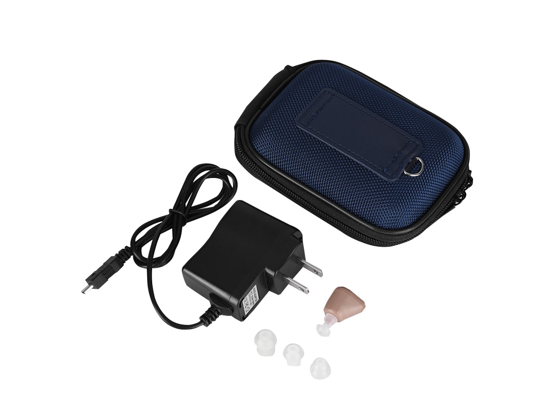 Mini Amplificador De Sonido Recargable E Invisible Para Personas Mayores Con Pérdida Auditiva.