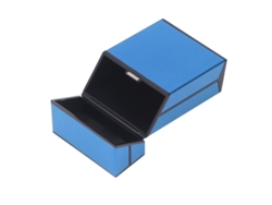 Estuche Magnético Para Cigarrillos Con Tapa Abatible, Aleación De Aluminio, Capacidad Para 20 Cigarrillos, Para Hombres Y Mujeres, Color Azul.