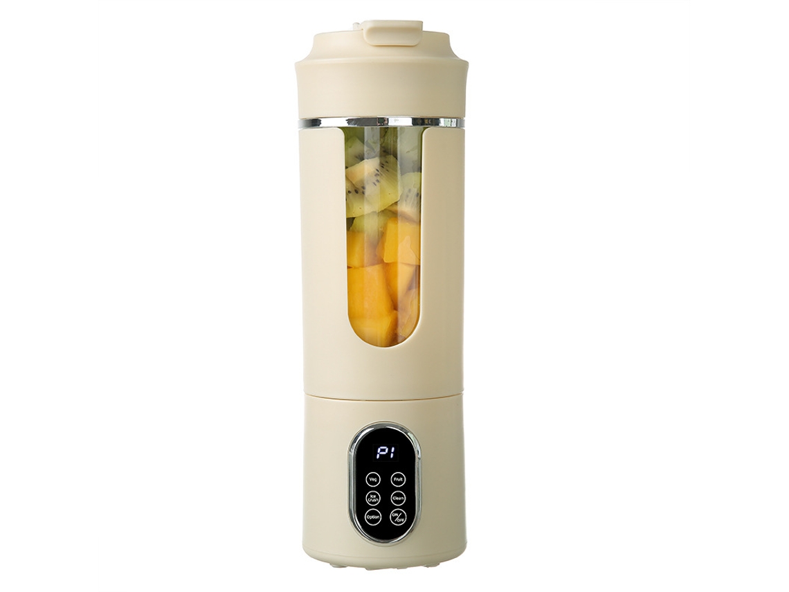 Exprimidor de frutas Eifson, capacidad 530 ml, velocidad 12000 rpm, 4 funciones (beige)