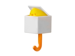 Lindo Gancho De Pared Adhesivo De Abs Creativo, Multifuncional, Color Amarillo, Con Forma De Pollo, 1,5 Kg (3,3 Lb).