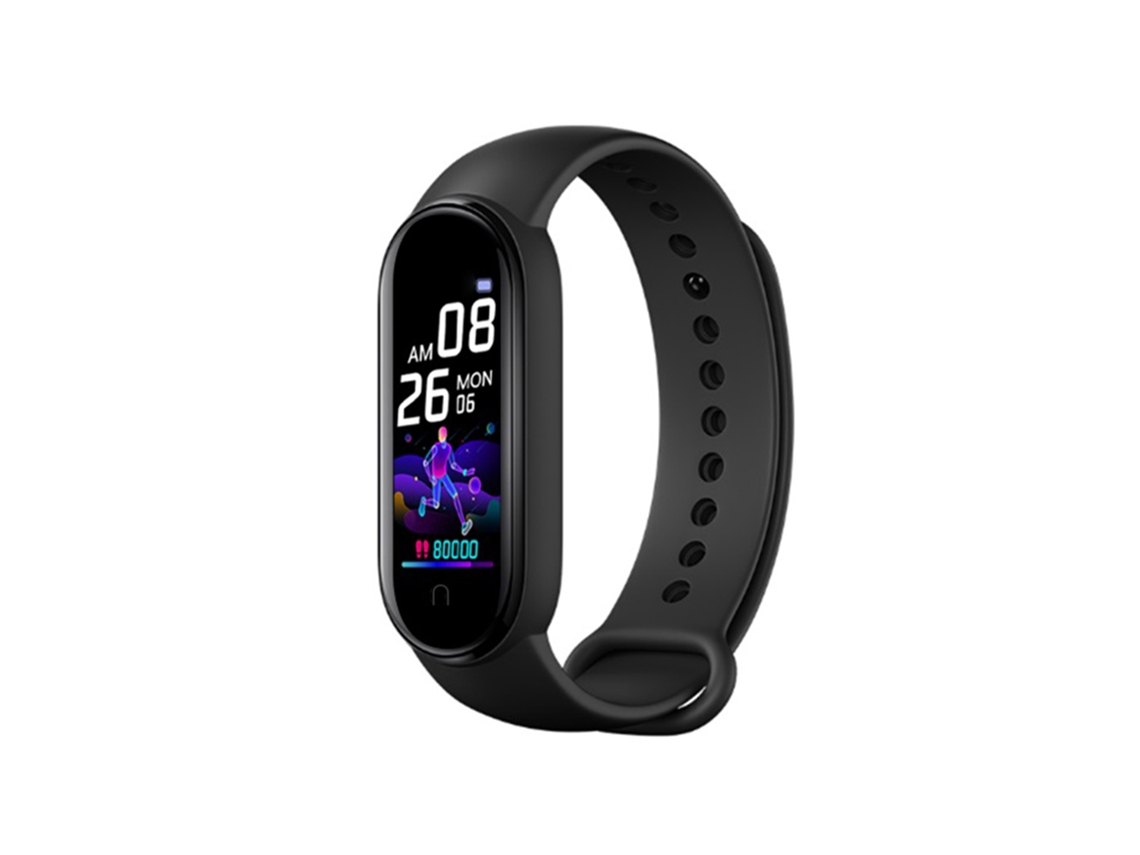 Pulseira Inteligente M5 Monitor Cardíaco Pressão Sanguínea Oxigênio Sono Ip67 Aprovação Android Ios