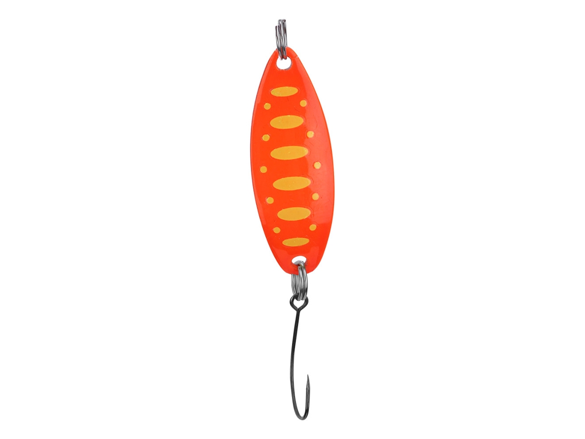 Señuelos De Pesca Trout Blinkers Con Perlas Reflectantes 3,5 G/3,4 Cm (punto Naranja Y Amarillo)