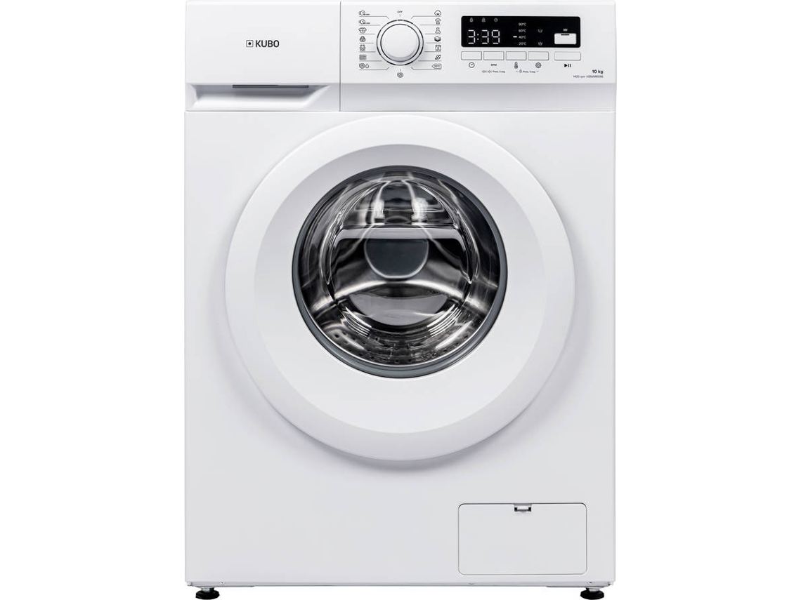 Lavadora KUBO KBWM8996 (10 kg - 1400 rpm - Blanco)
