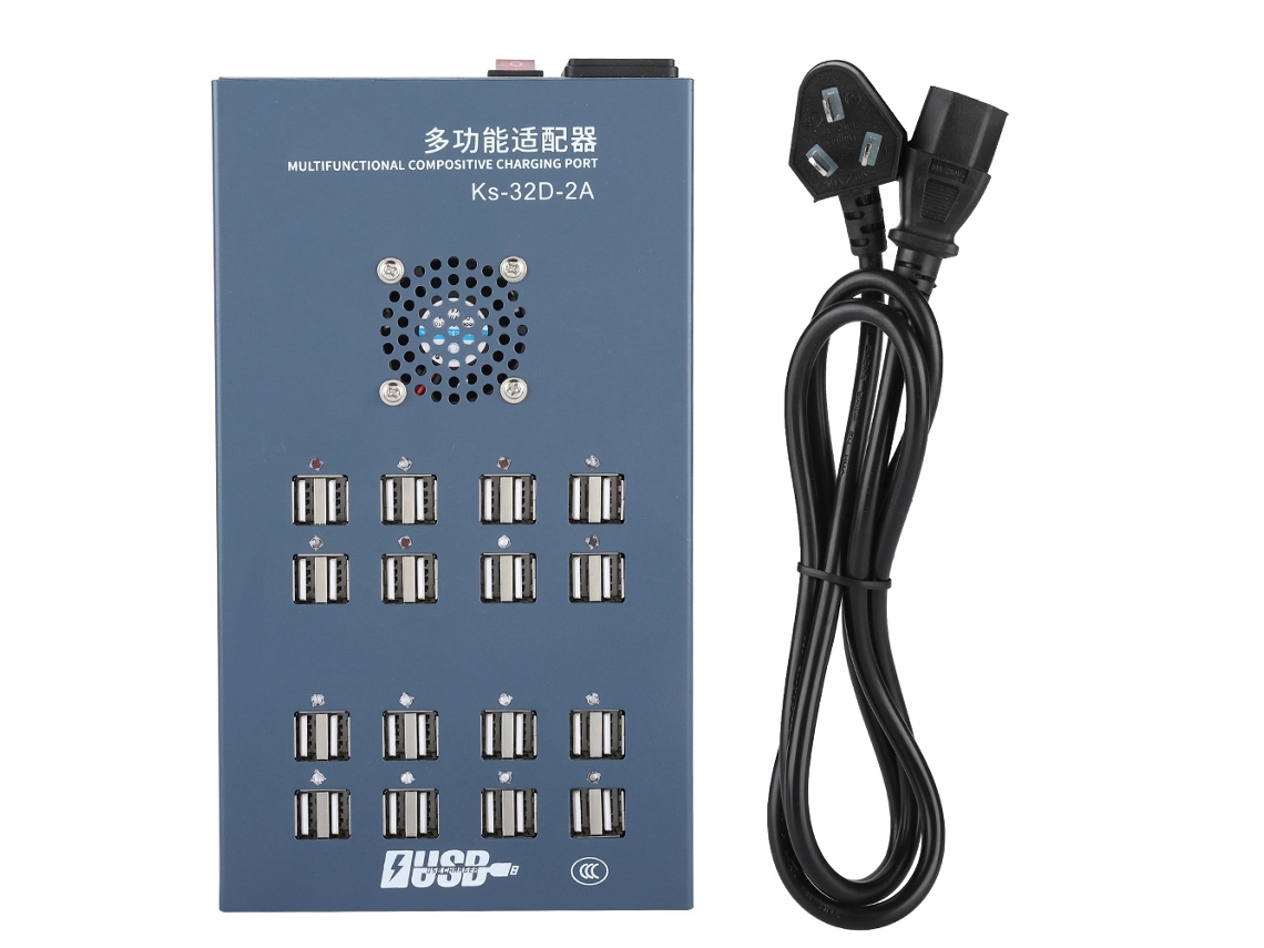 Hub USB de 32 puertos con carga rápida de 240 V EOOCOO