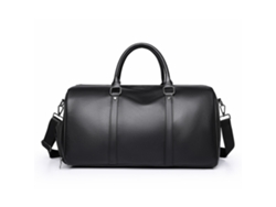 (Negro) Bolso de viaje para hombre de gran capacidad con compartimentos para artículos secos y mojados, resistente al agua, estilo bolso tote.