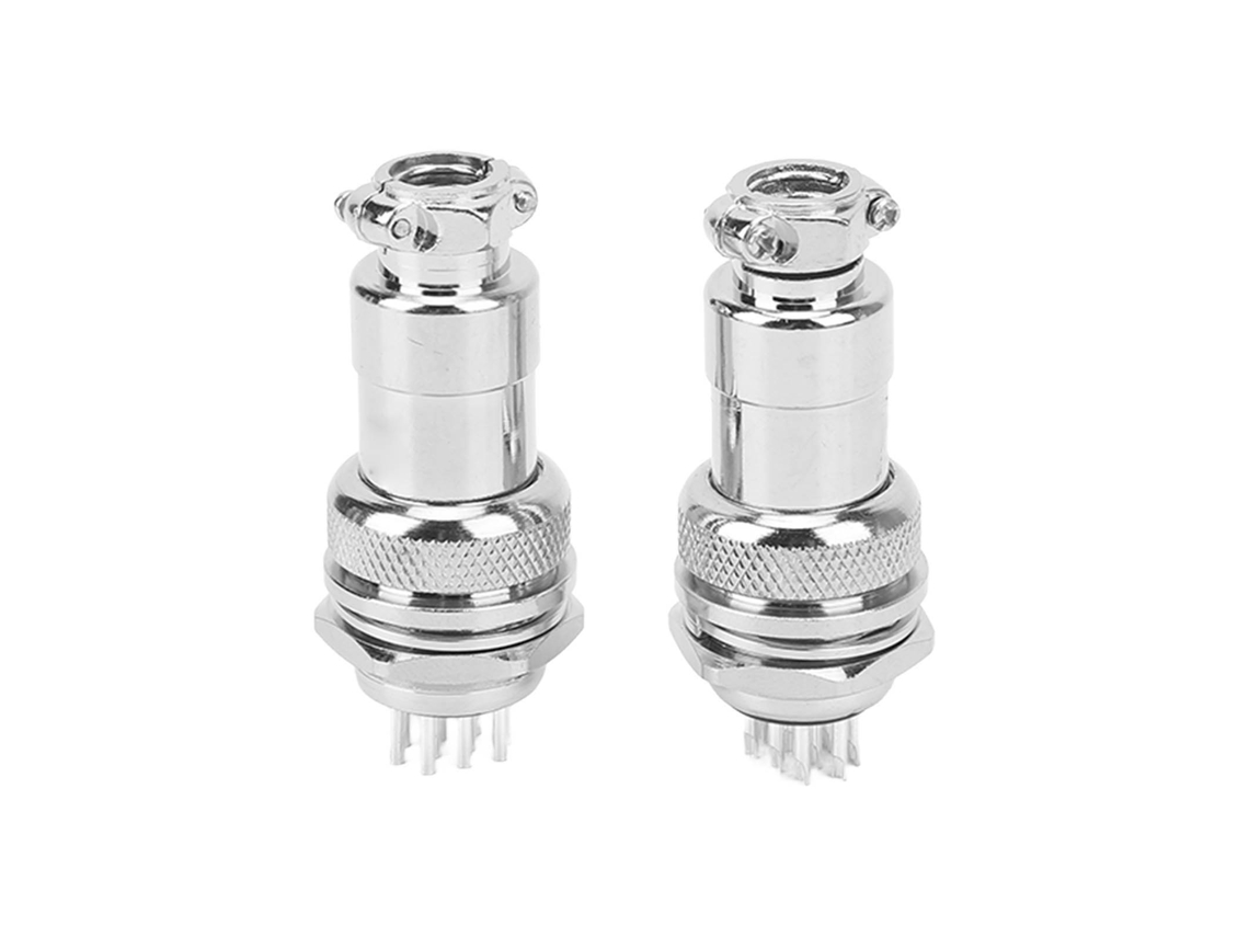 Conector De Aviación De 20 Mm Y 10 Pines Para Equipos Y Maquinaria Industrial.