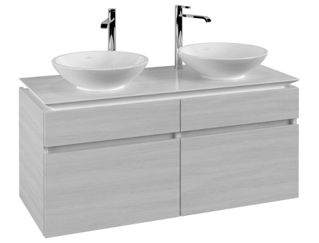 Mueble de tocador Villeroy &amp Boch Legato B584 1200x550x500mm 2 lavabos