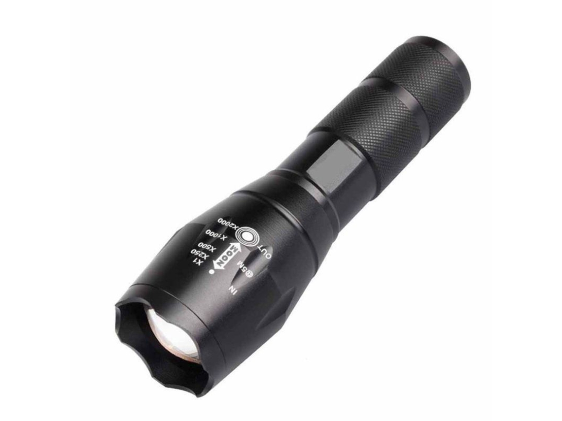 Linterna Led Táctica Con 5 Modos Resistente Al Agua Para Camping Y Senderismo