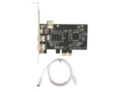 Tarjeta De Riser Adaptador Pci Ex1 A Ieee 1394a Firewire Con 3 Puertos Externos Para Cámaras De Video Dv