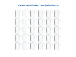 (blanco, 30 Piezas, 5x9cm) Parches De Electrodos No Tejidos, 5*9cm, Con Conector De 2mm