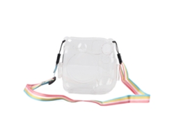 Caja Protectora Transparente De Cristal Pp Para Cámara Instax Mini 7+ Con Correa Ajustable