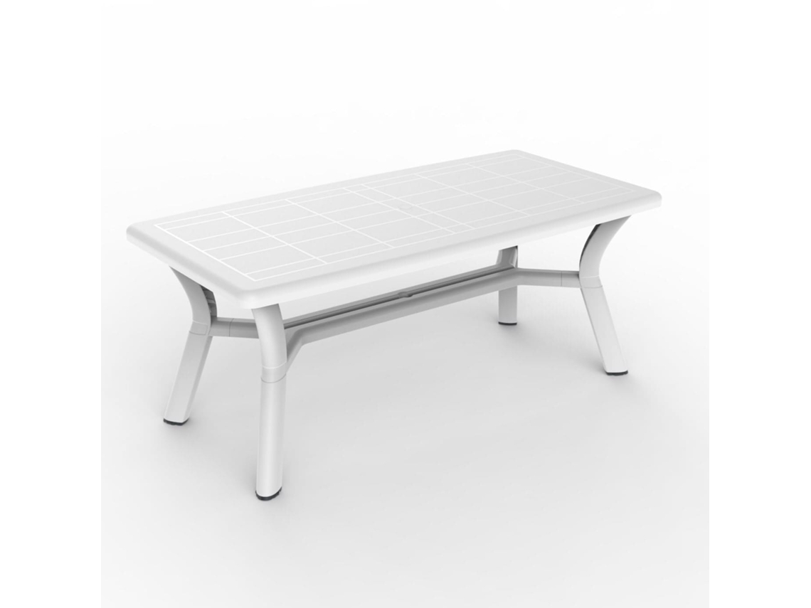 Mesa Rectangular Exterior 180x90 Blanco Dalia Garbar