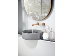 Griferia Mice empotrada monomando de lavabo de laton Oro Rosa Cepillado MICE COLLECTION