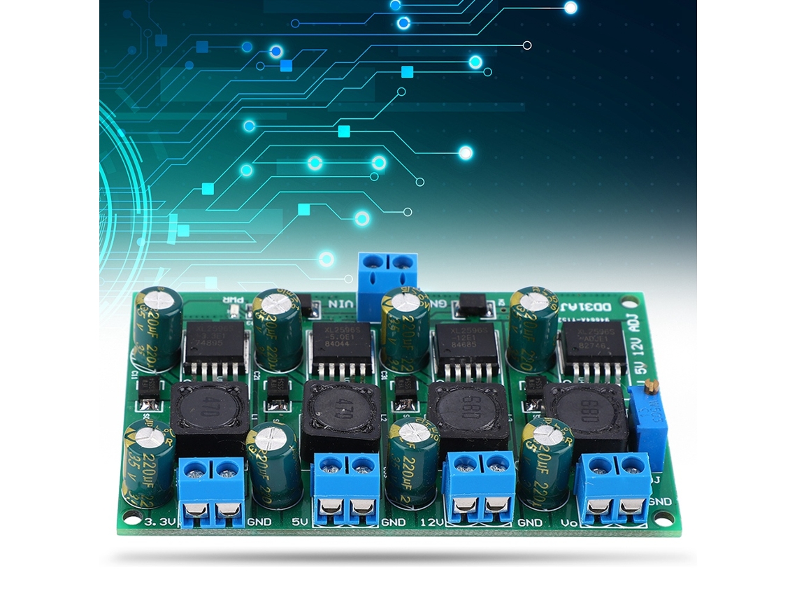 2026horizon-módulo Convertidor De Voltaje Dc Step-down 4 Canales 4.5~30v A 3.3v 5v 12v 3a