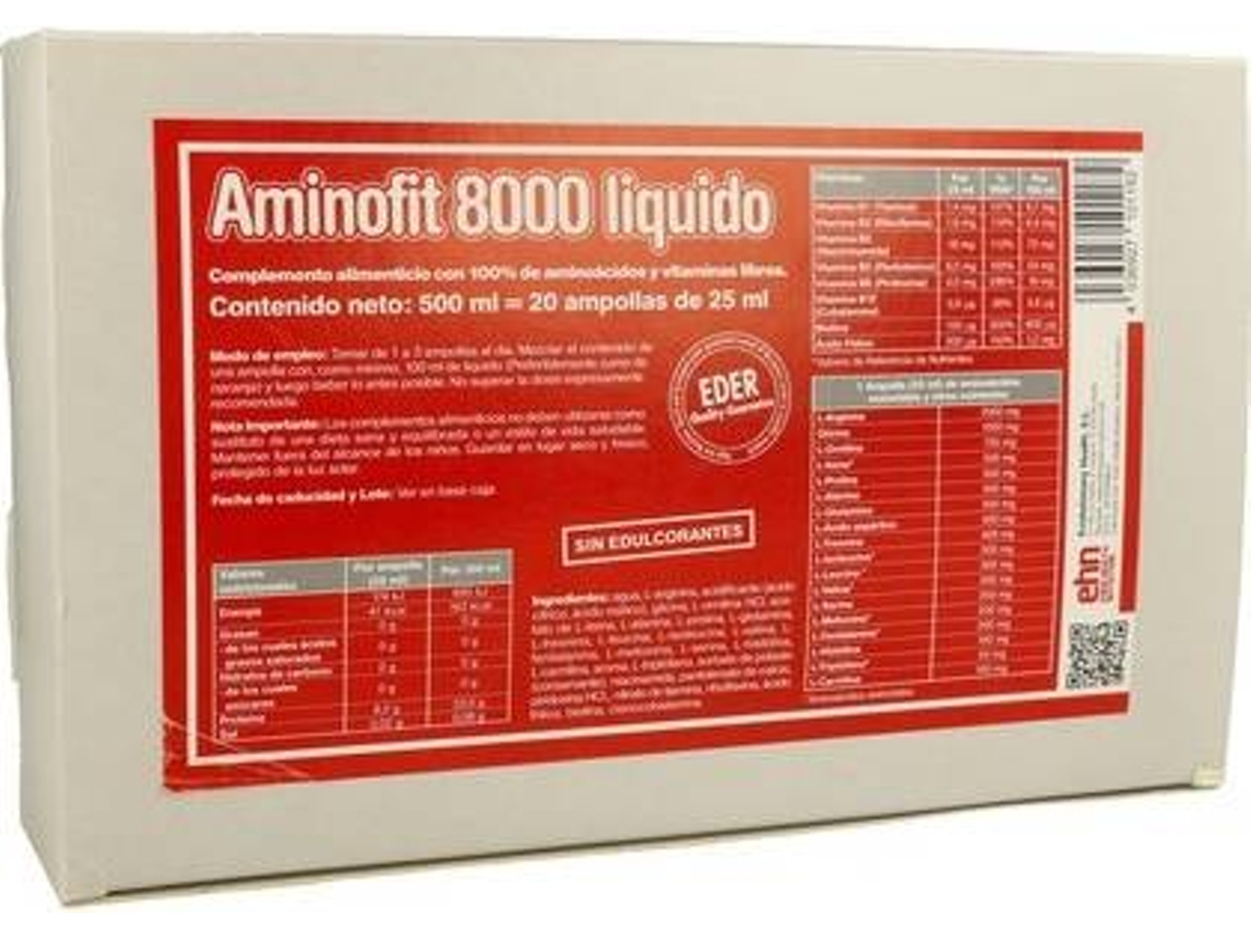 Complemento Alimentar EDER Aminofit (20 ampolas)