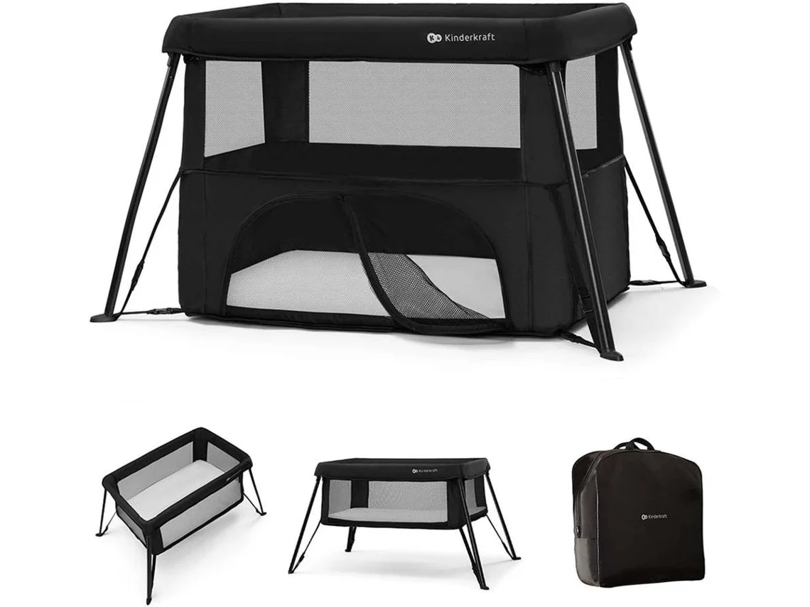 Cuna De Viaje Kinderkraft Cami (3 En 1 - Negro)