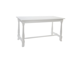 Mesa de comedor de madera blanca, 180x90x80cm ALEXANDRA HOUSE LIVING