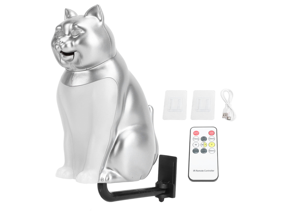 Lámpara De Noche Led Para Gatos Con 3 Temperaturas De Color, Control Táctil Y Remoto, Sonido Y Ajuste Continuo De Brillo.