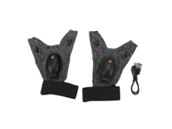 Guantes De Pesca Con Luces Led Recargables, Ajustables, Para Pesca Nocturna Y Trabajos Al Aire Libre, Color Gris.
