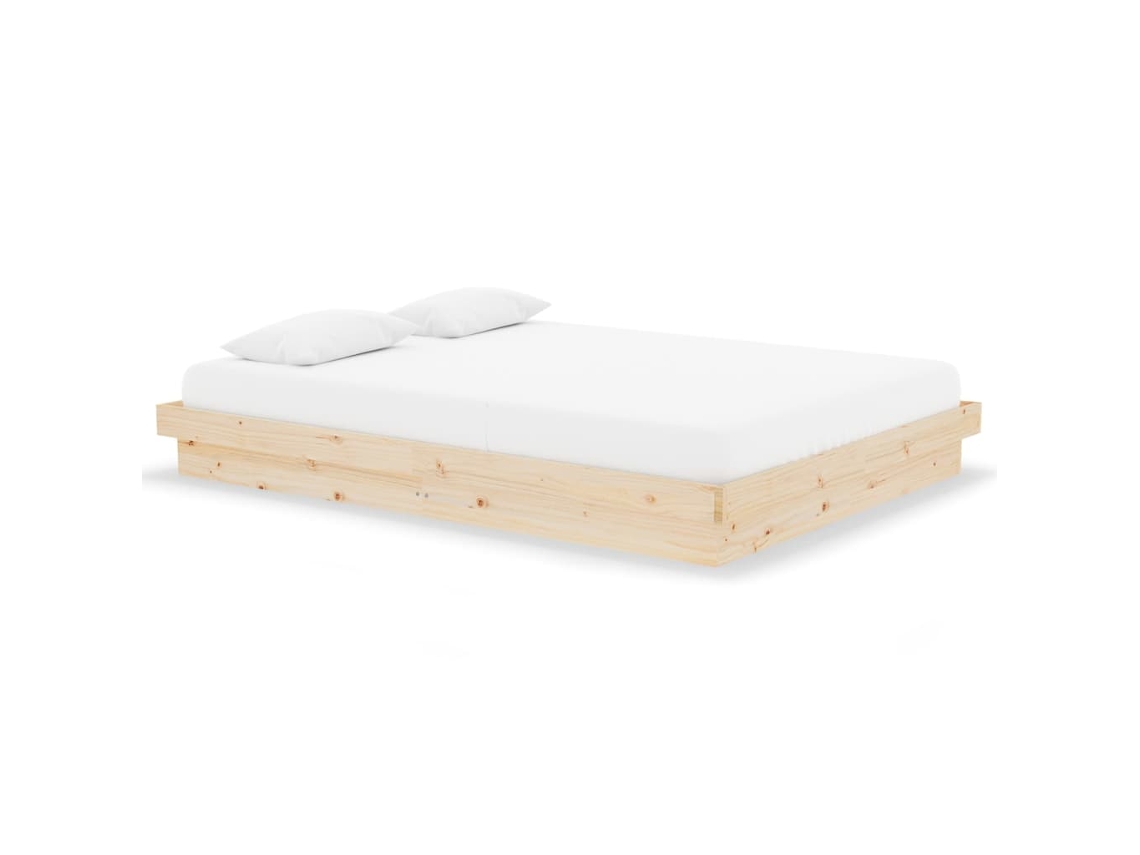 Maison Exclusive - Estructura De Cama Sin Colchón Madera Maciza 140x190 Cm