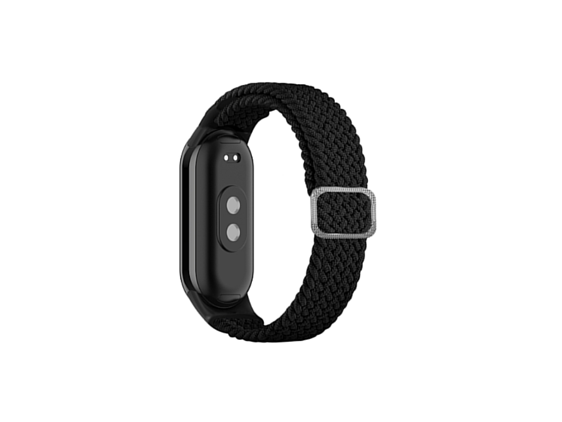 Correa Nylonsense Trenzada con Hebilla Ajustable para Xiaomi Smart Band 8 Negra PHONECARE