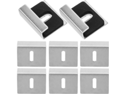 Juego De Anchos Para Colgar Vidrio Cubiertas Espejos Ganchos Ventosa Acero Inoxidable 304 Kit Cuadros 8 G