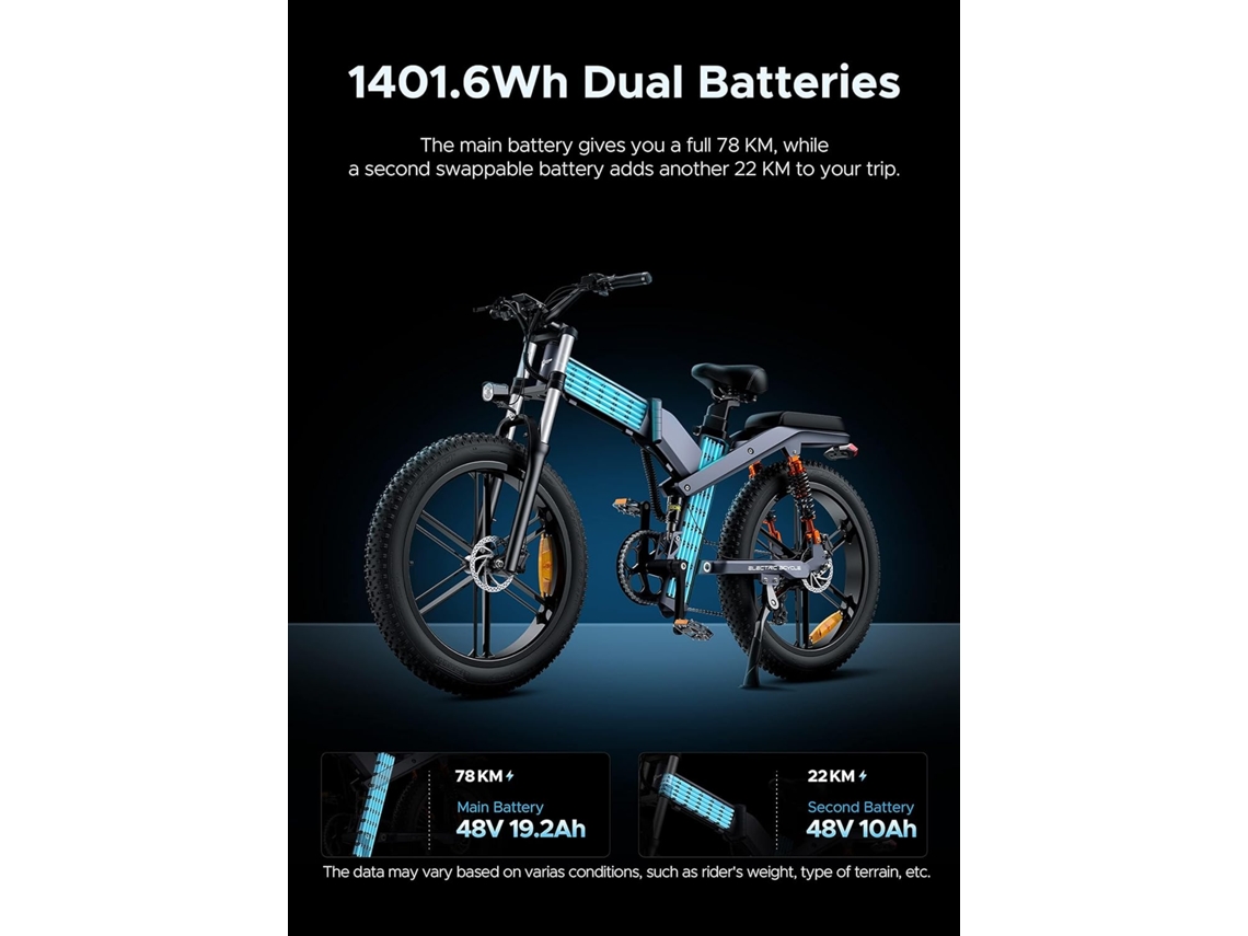 Bicicleta el ctrica plegable para adultos con ruedas gordas 1200