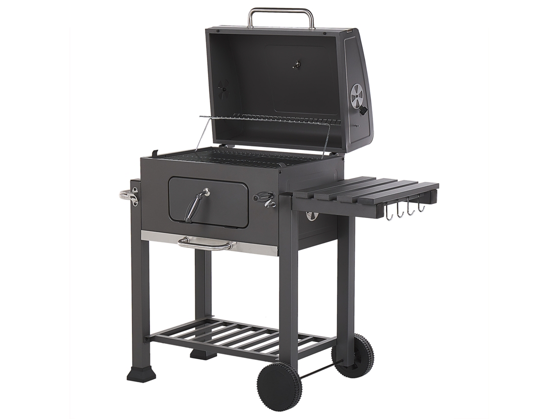 Barbacoa BELIANI Pavlof de Aço Cinzento 79x49x107