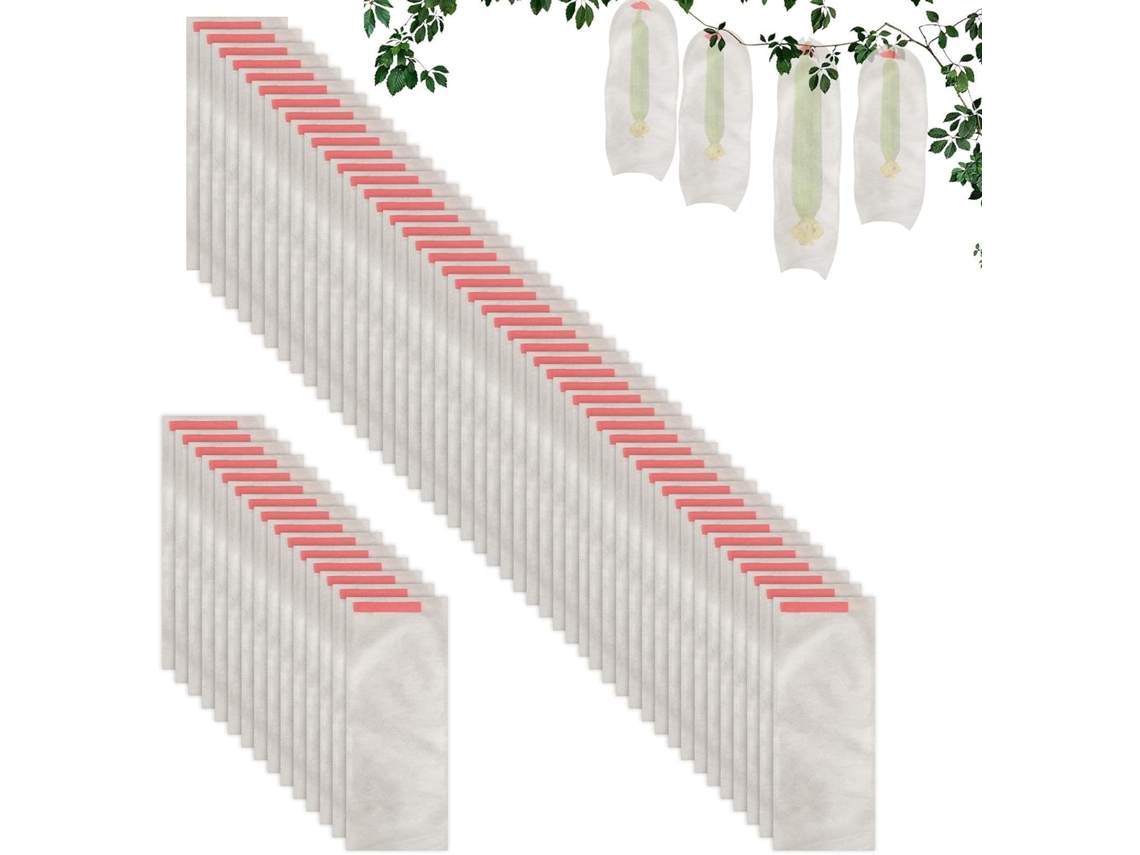 Bolsas De Malla Para Fruta, Protección De Fruta, 100 X Semitransparentes,es, Bolsas Protectoras Para Uvas, Árboles