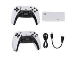 Consola de juegos retro M15 Stick TV de 2026 con 9 emuladores, mandos inalámbricos de 2,4 G, 128 GB, Plug and Play.
