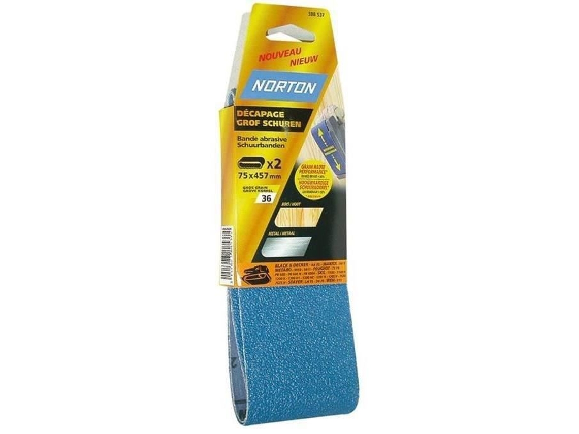 Cinta Abrasiva Blue Tech Paquete De 2 Grano 120 75x533 Mm