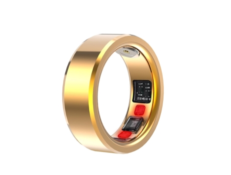 Smart Ring, CHRONUS C3, Contador de Pasos, Monitoreo de Salud, con Estuche de Carga 20# (Oro)