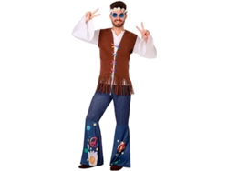 Disfraz de Hombre DISFRAZZES Hippie Con Chaleco (Talla: XL - 54/58)