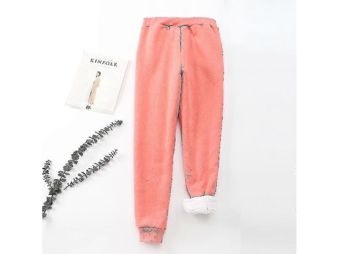 Pantalones Deportivos De Invierno Para Mujer, Cómodos, Con Forro De Borrego Y Cinturón Con Cordón Ajustable.