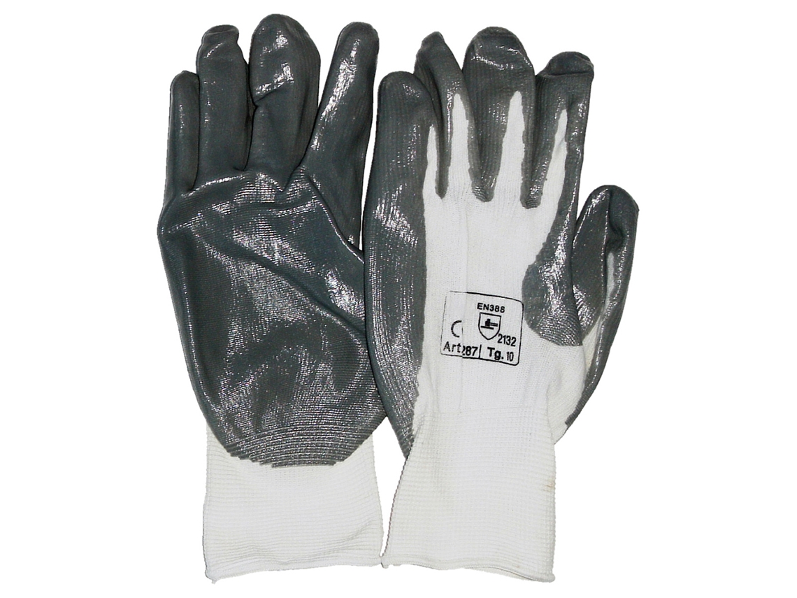 Guante nylon con nitrilo t9 gris par