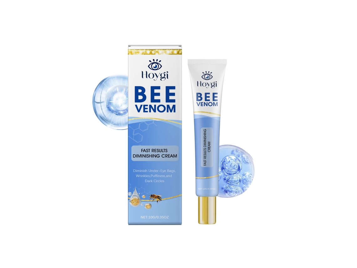Crema para el contorno de ojos antiarrugas y antiedad con veneno de abeja.