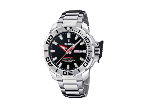 Reloj Hombre FESTINA F20665/4 Negro Plateado (34 mm)