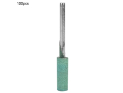 Kit De 100 Brocas De Pulido Con Cabeza Cilíndrica De Goma De 6 Mm Y Punta De 3 Mm Para Lijadora.