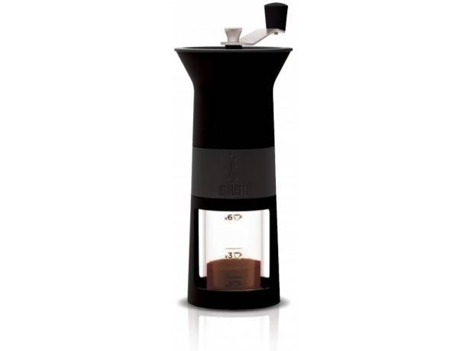 Bialetti Dcdesign03 Macinacaffè manuale con regolatore del grado di macinatura caffè 136 tazze black nero 04dcdesign03