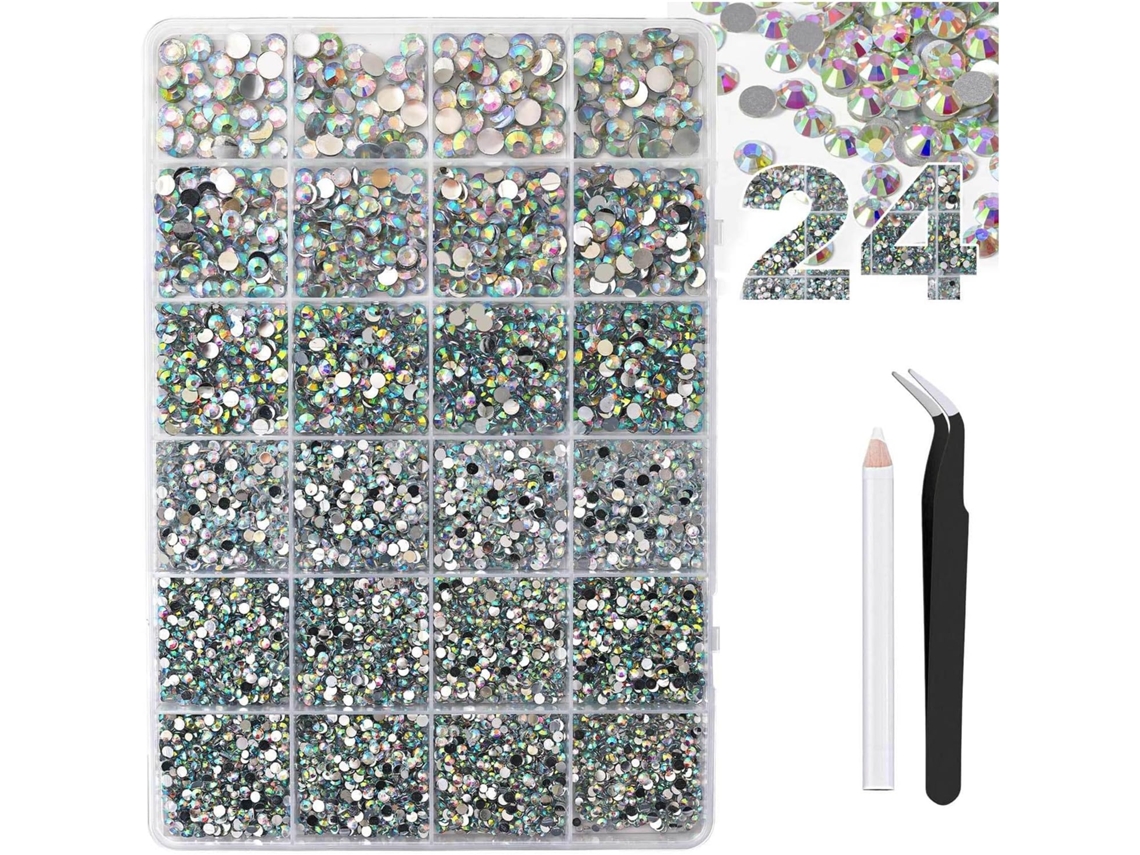 Diamantes De Imitación De Resina Con Purpurina De Base Plana Para Decoración De Uñas, 3 Mm, 4 Mm, 5 Mm, 6 Mm, Con Opción De Color Gelatinoso (10)