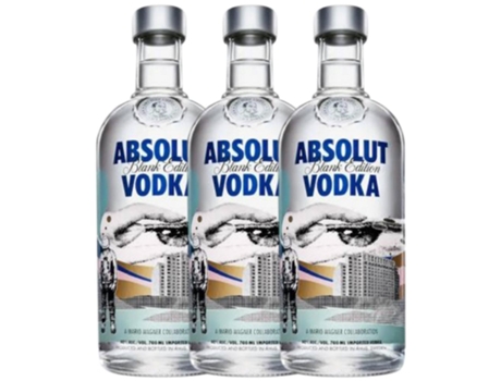 Vodka ABSOLUT Absolut Blank Edition M. Wagner (0.7 L - 3 unidades)