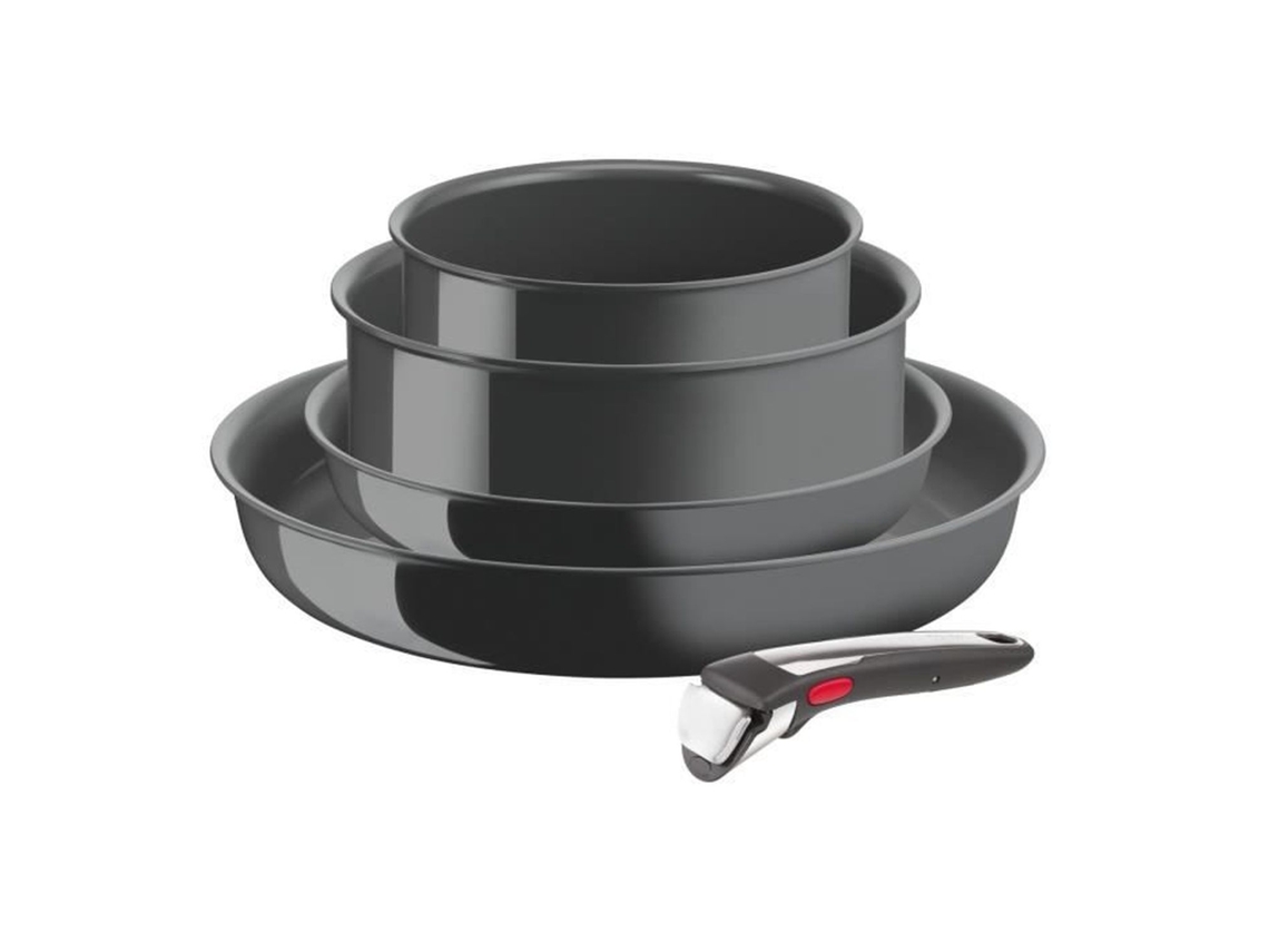 Sartenes TEFA2, 2 cazos, Mango, Inducción, Cerámica, Lavavajillas TEFAL
